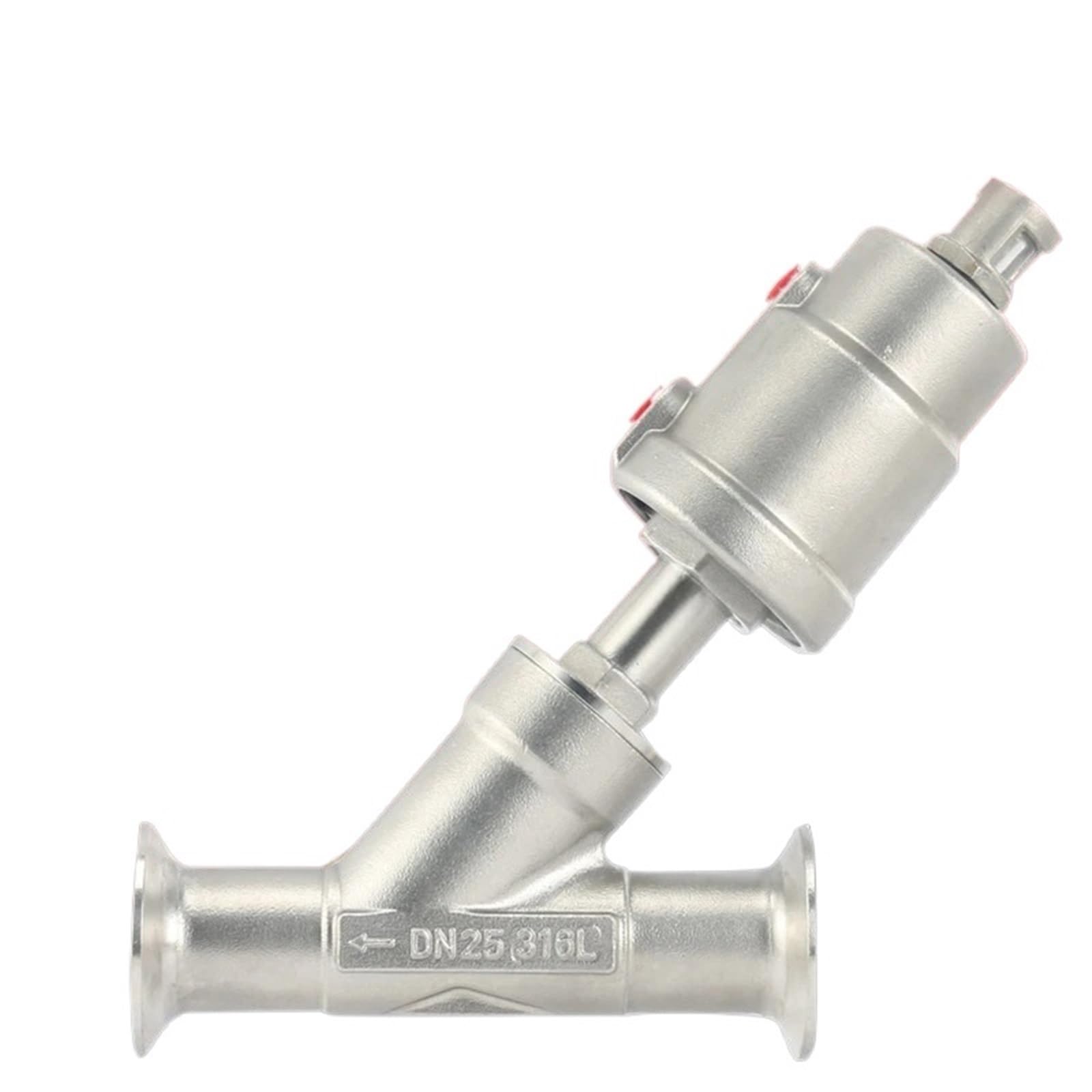 Vanne pneumatique DN40 en inox pour stopper les fuites de vapeur et fluides haute température