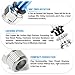 TAILONZ PNEUMATIC Male Straight 12mm Tube OD x 1/2 Inch NPT Thread Push to Connect Fittings PC12-N4 (Pack of 5)