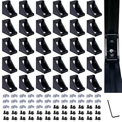 QIJINTRID Aluminum Corner Brackets for 2020 Extrusions (30pcs).