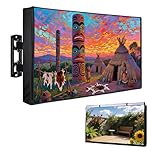 Rilime Outdoor TV Cover,53inch Weatherproof and Waterproof | TV Cover for Outdoor TV Enclosure Smart Shield TV Screen Protector for Outside TV Display Protectors