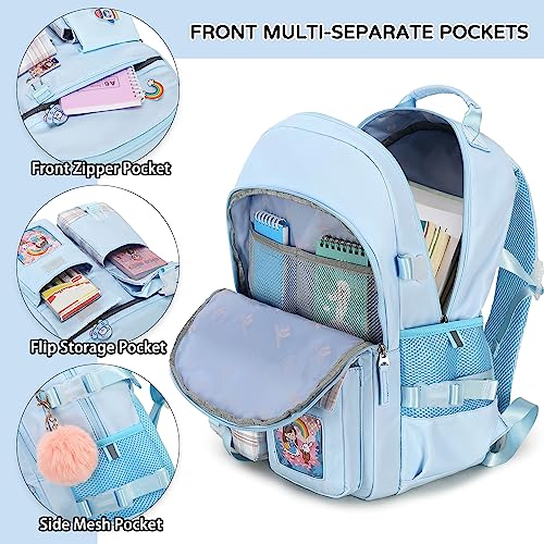 Hey Yoo Cute Backpack for School Backpack for Girls Backpack with Lunch Box Bookbag Set Kids Backpacks for Teen Girls3