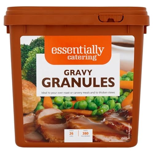 Essentially Catering Gravy Granules, Gluten Free, 2kg, Ideal for Roast or Carvery Meals and Thickening Stews