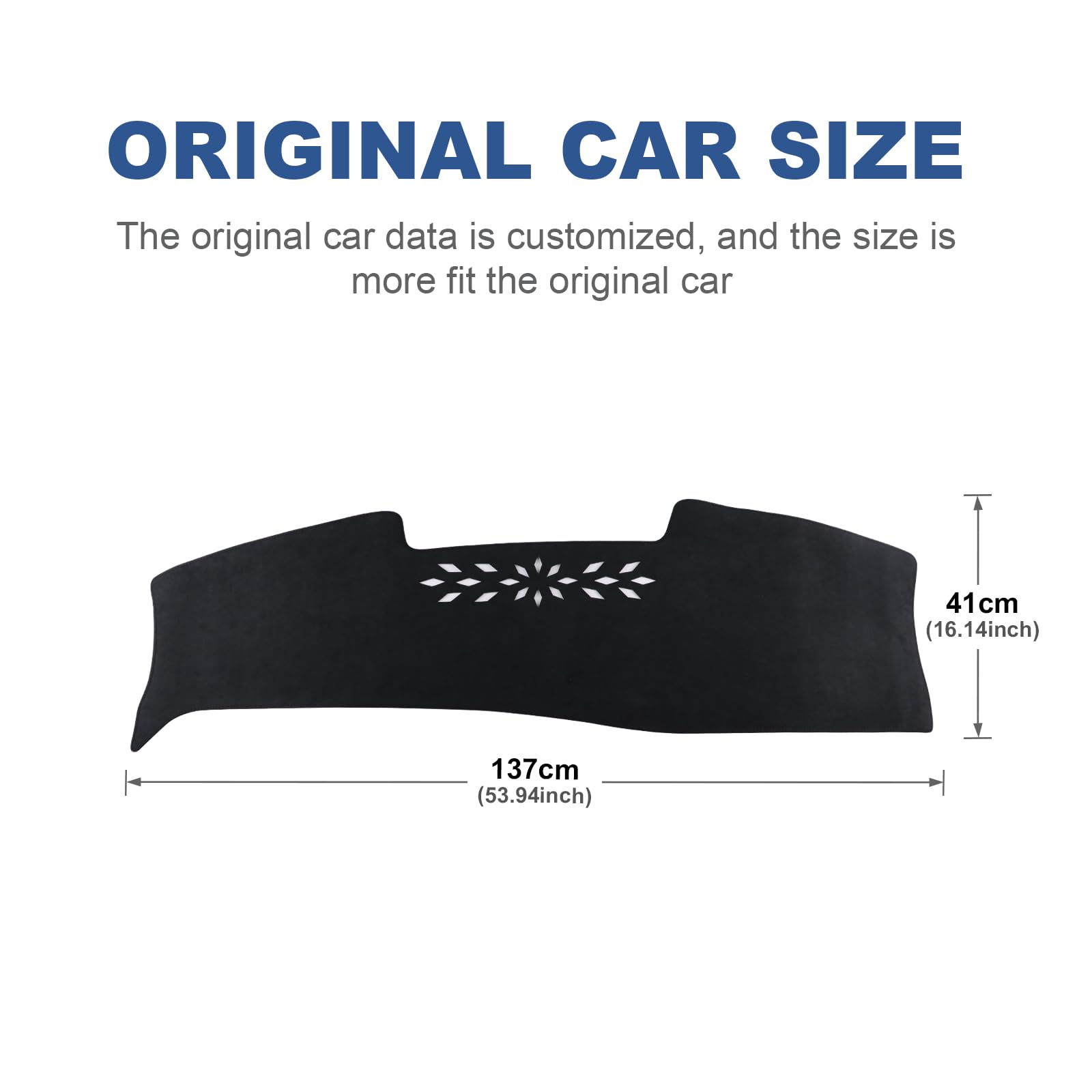 KUNGKIC pour Hyundai Tucson 2025 2026 Couverture de Tableau de Bord en Flanelle pour Voiture, Housse de Tableau de Bord, Protection Solaire pour intérieur de Voiture, Protection Contre la lumière du