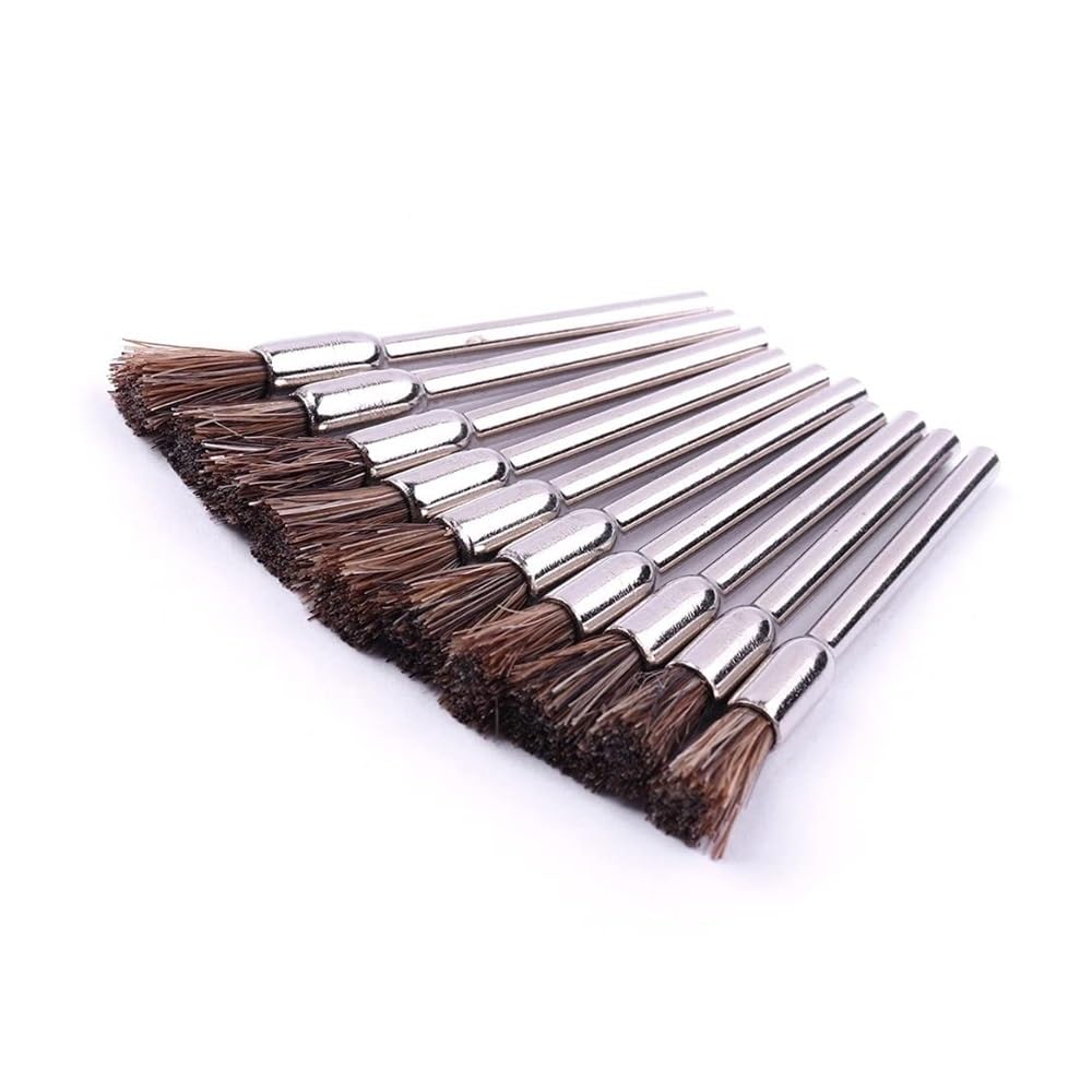Zestaw szczotek drucianych do wiertarek, szczotka druciana tarczowa, 40 szt./partia, trzonek 3 mm, 4 rodzaje, nylon/włosie końskie/mosiężne/stalowe, polerujące narzędzi szlifierskich obrotowych