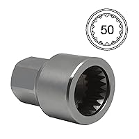 Vista 16 de ABC-67 21Pt Outer Ring 2mm Wheel Locking Nut Key for Porsche VW Toureg Panamera/Cayenne/Macan/Cayman/SUV, Nut Socket Adapter, Anti-Theft Lug Nut