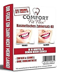 COMFORT FIT FLEX – cosmetisch tandvervangingsset tijdelijke tandvervanging, tandprothese tijdelijke tand reparatie opening vulling cosmetische valse tanden