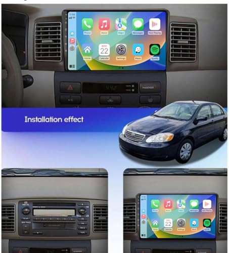 Autoradio Android 9 pouces Corolla Ex E120 E130 Bluetooth avec caméra - 2