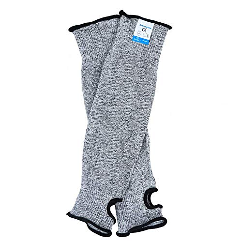 Cut Resistant Sleeves For Men Women, Gardening Sleeves Protecteurs De Bras Level 5 Protection, Slash Resistant Protective Sleeves With Thumb Slot For Arms Elbows Skin Safety, 1 Pair