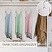 ZEDODIER Tank Top Hanger Space Saving, Bra Hangers for Closet Organizer, Hanging Bra Organizer Tank Tops Holder with 8 Hooks, Closet Organizers and Storage Small Space Solutions, Rose Gold