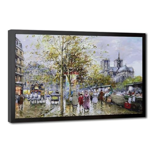 Affiche sur toile Paris par Antoine Blanchard toile suspendue de 20x30 cm
