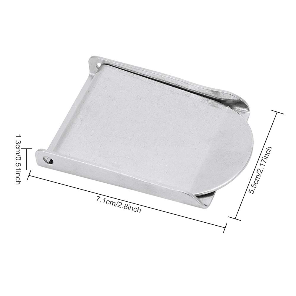 CHEOTIME 2 Stainless Steel Dive Weight Belt Buckle,Dive Belt Buckle with 3 Slots,Scuba Weight Belt Buckle for Snorkeling Sailing Water Sports