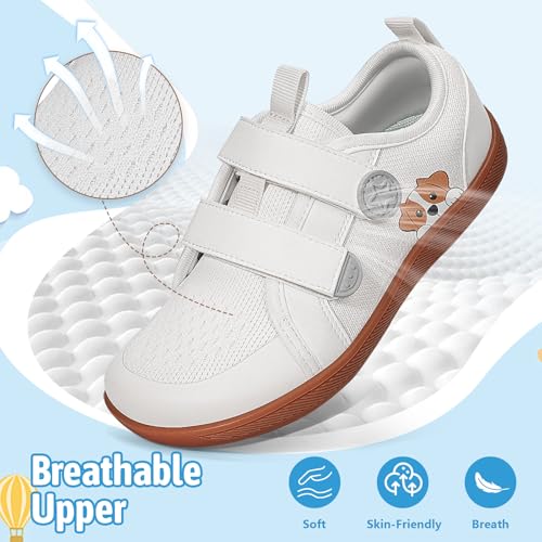 Barefoot Shoes for Toddlers Kids,Wide Toe Box Minimalist Sneakers Boys Girls Lightweight Breathable Walking Shoes AB Design3