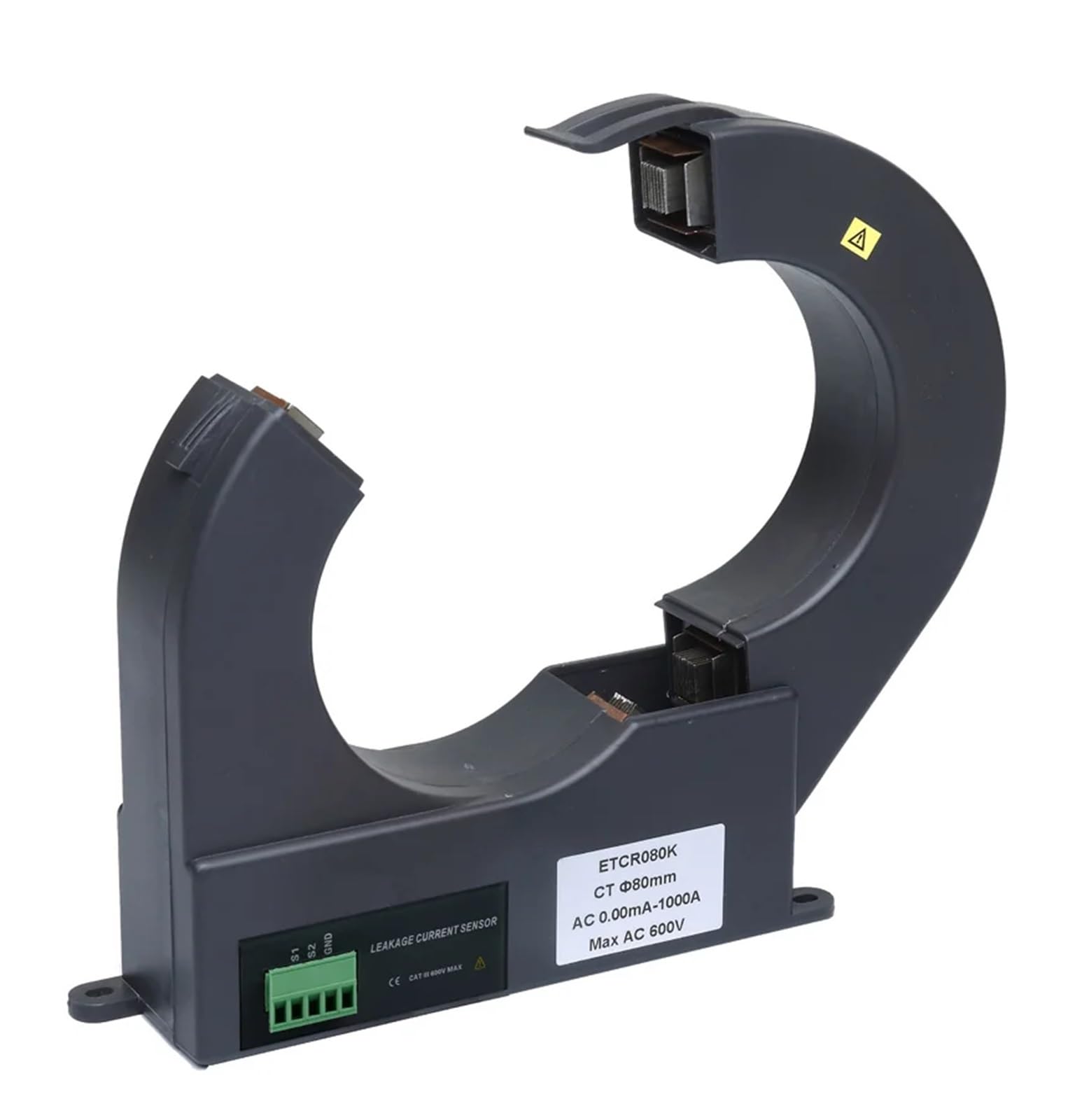 PXQCHAVLN Clamp Split Type Leakage Current Range 0.000ma~ 60 Leakage Current Sensor Current Transformer 80mm