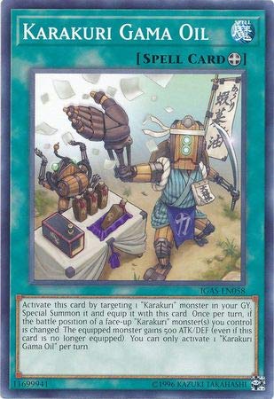 Karakuri Gama Huile IGAS-EN058 carte à jouer Yu-Gi-Oh pour deck machine terre