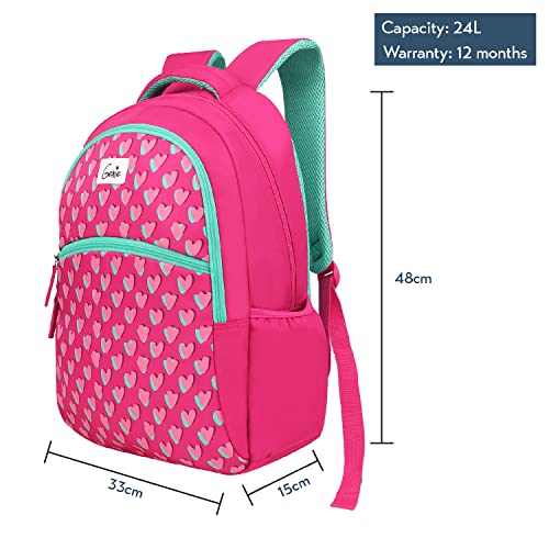 Image of Genie 19 inch Laptop Backpack for Women & Girls | Spacious Office, College & Travel Bag | Water Resistant, Multi-Compartment with Padded Laptop Sleeve