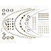 New Metallic Tattoo Gold Silver Black Temporary Bling Flash Tats Craft Sticker 1 Sheet (#156A)