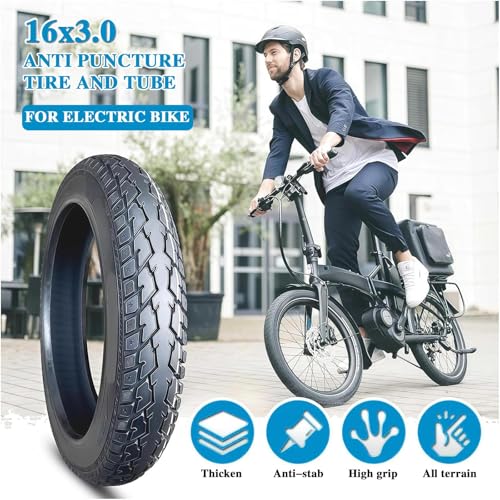 Ebike - Set di pneumatici e tubi, design antiforatura a 8 livelli per guida su tutti i terreni, neve e avventura fuoristrada