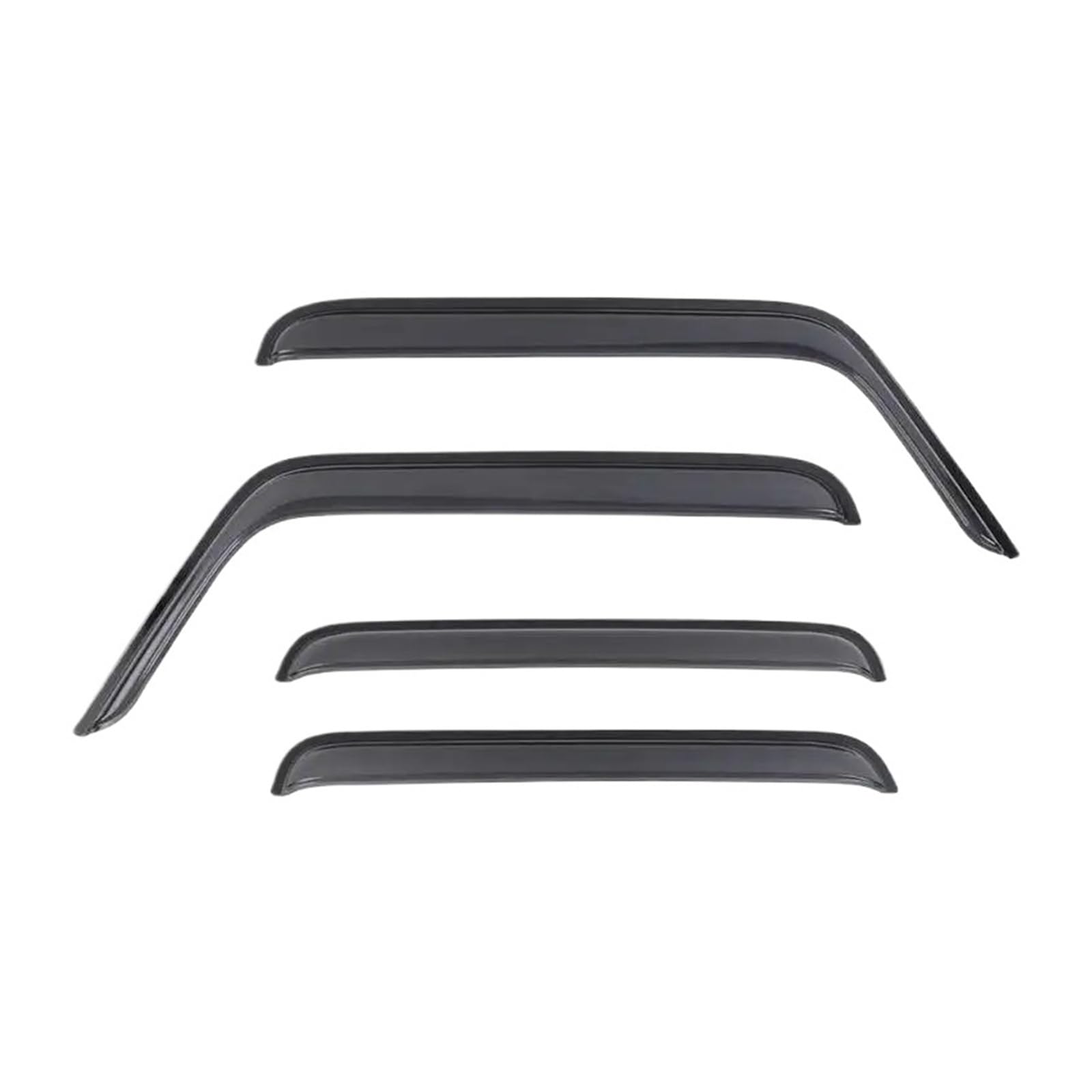 Auto Finestrini Laterali Visiera Parasole Vento Pioggia Deflettore Esterno Meteo Scudo Rifugi Guardia Compatibile per Jeep Wrangler JK 2007-2017