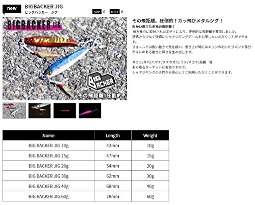JACKALL(ジャッカル) メタルジグ ビッグバッカー ジグ 47mm 15g イワシ/マグマウェーブホロ 2枚目