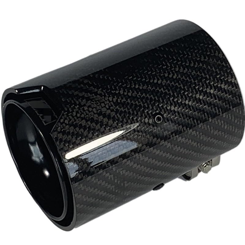 Embout d'échappement en carbone 66mm-93mm pour voiture