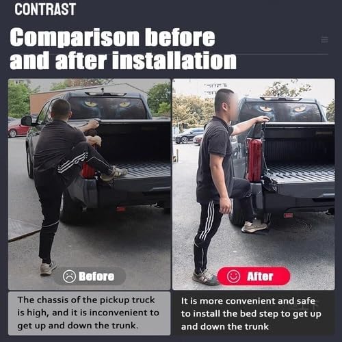 Bedstep Rear Restractable Running Boards Steps Fits for Isuzu DMAX 2015-2020