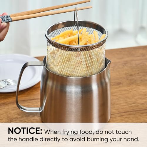 Bacon Grease Container with Strainer, 304 Stainless Steel Grease Container for Kitchen with Dust-proof Lid & Basket, Dishwasher Safe Cooking Oil Container, 50oz/1.5L by Fijinhom - Image 6