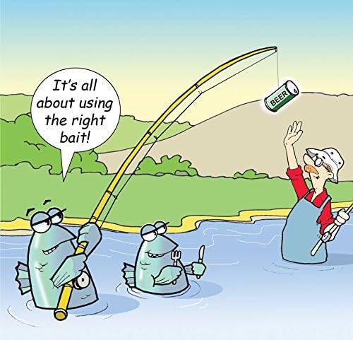 Twizler Funny Card for Him Fishing and Beer  Blank Humour Card  Happy Birthday Card  Anniversary Card  Goodbye Good Luck Card  Thank You Congratulations Card  Retirement Card  Fathers Day Card