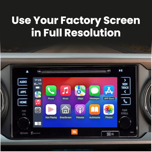 Image of Wireless /Wired Adapter for CarPlay Android Auto Compatible with Toyota Tacoma 2014-2019 Entune 2.0 High Definition Audio High Screen Resolution.