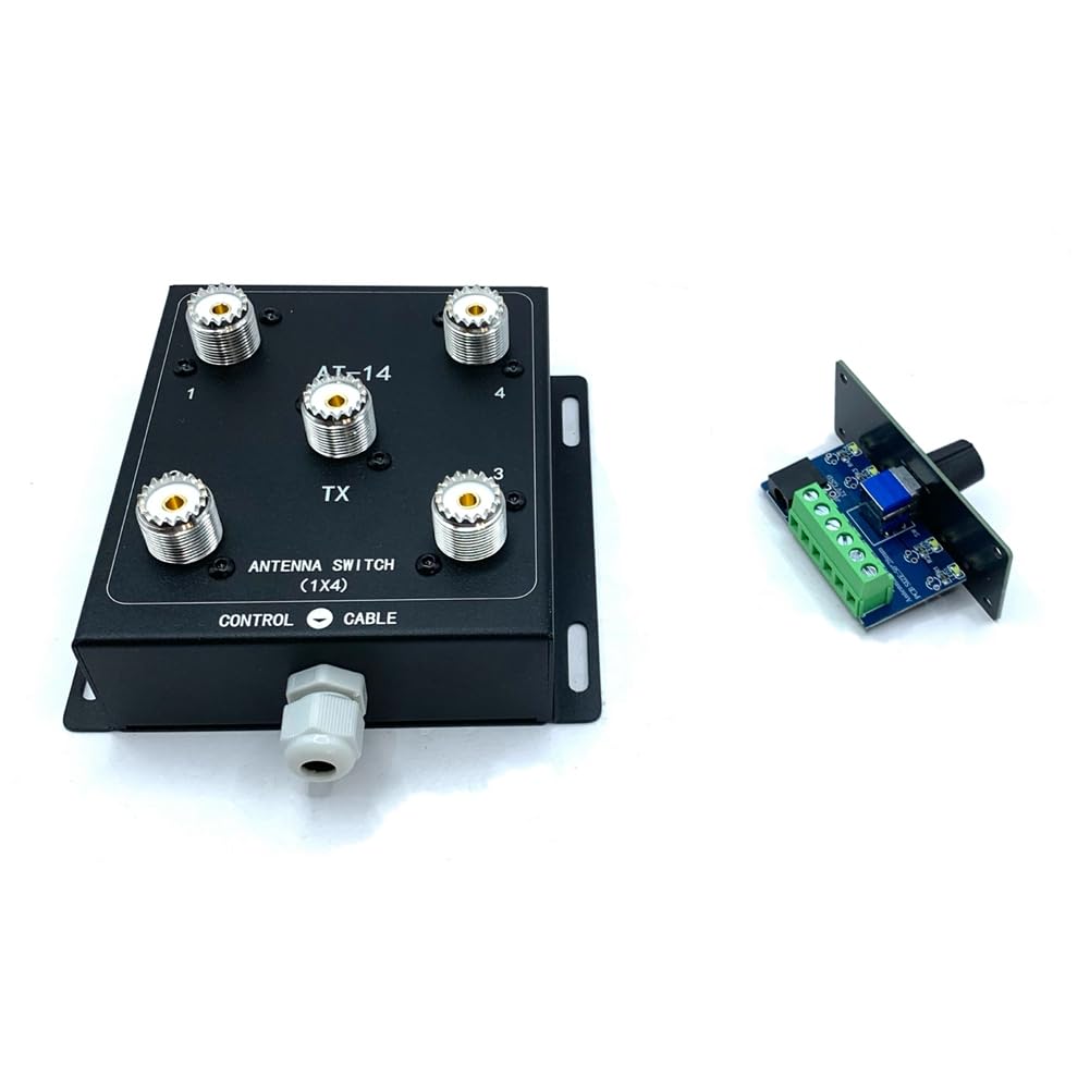 Commutateur D'Antenne à Distance Coaxial 4 Voies 1,8 MHz-60 MHz 500W PEP pour Les Scénarios de Transmission Haute Puissance, Stations de Radio et Radios Amateur
