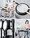 Donner DED-80 Electronic Drum Set with 4 Quiet Mesh Pads, 180+ Sounds, 2 Pedals, Bundle with Donner Heavy Duty Drum Throne, Motorcycle Style Drum Seat with Upgraded Materials