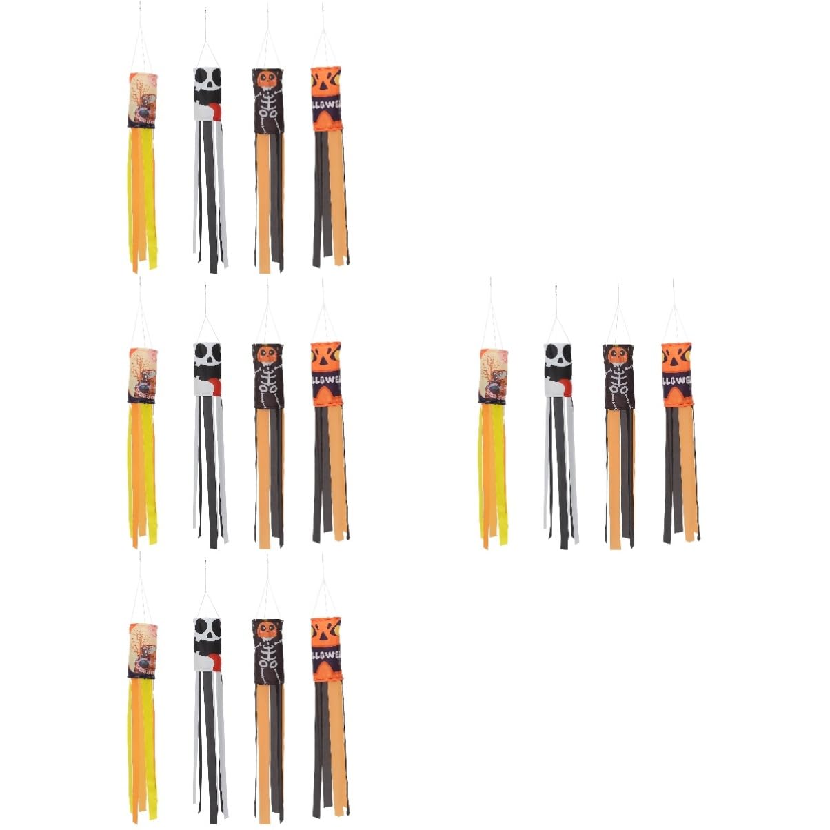 Manches à air Halloween SUPVOX en polyester de 4 pièces pour décoration extérieure de jardin