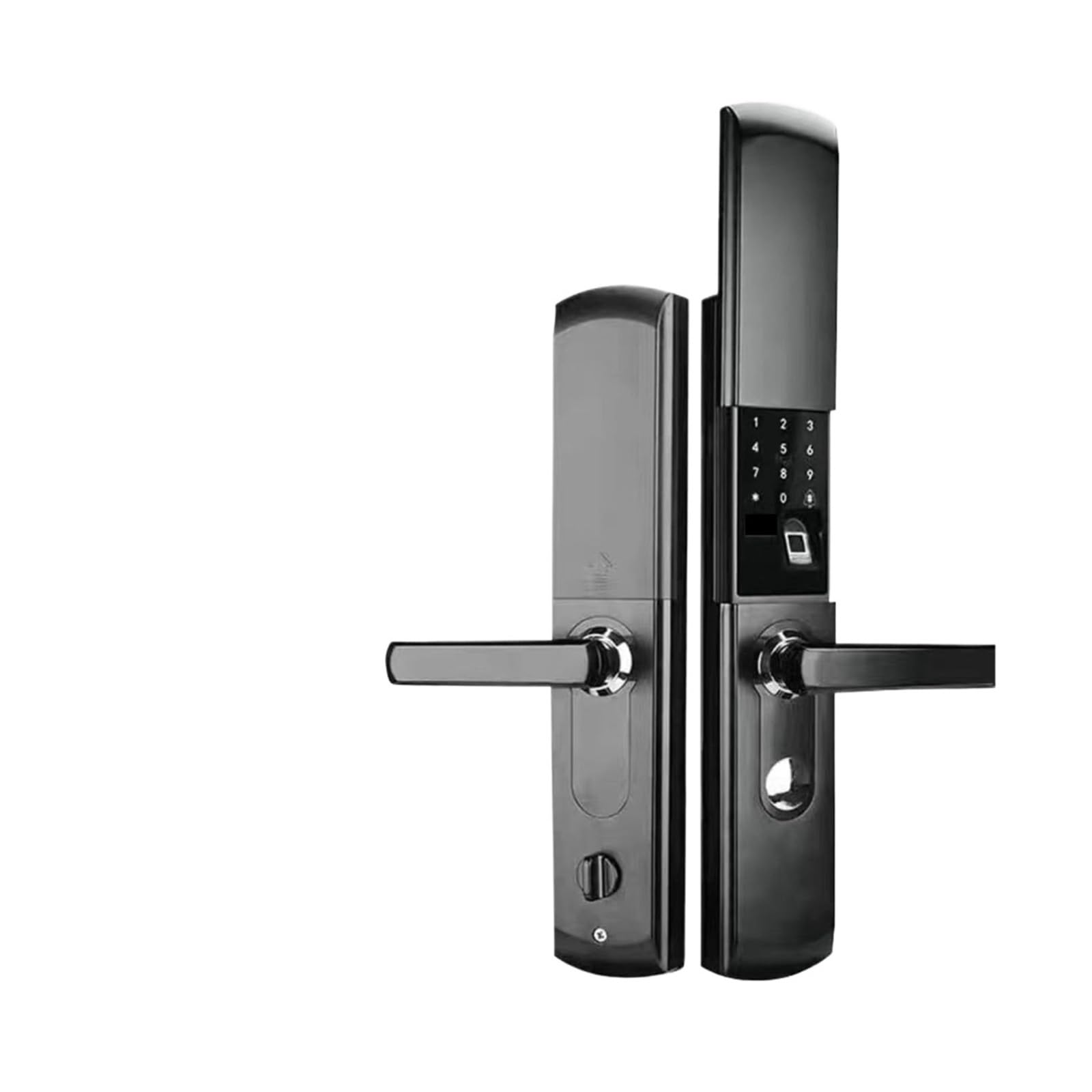 Serrure Intelligente, Couvercle coulissant for maison, serrure intelligente à empreintes digitales, couvercle rabattable automatique, électronique universelle(Zwart)