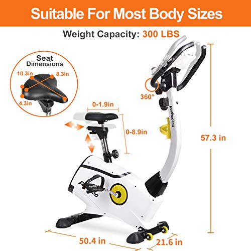 Afully Magnetic Exercise Bike, Indoor Cycling Bike, Upright Bike, Quiet Belt Drive Indoor Cycling Bike With LCD Monitor and Adjustable Resistance for Home Cardio Workout - Home Fitness Guru Afully Magnetic Exercise Bike, Indoor Cycling Bike, Upright Bike, Quiet Belt Drive Indoor Cycling Bike With LCD Monitor and Adjustable Resistance for Home Cardio Workout - Image 4