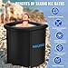 Nalupatio Ice Bath Tub for Athletes with Cover, 34'' Portable Cold Plunge Tub for Cold Water Therapy Recovery, Large Ice Baths at Home Outdoor for Adults, dark black