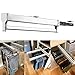 KONFA Push-Pull Armoire Organisateur Support De Rangement Acier Porte-Vêtements Porte Cintre Coulissant pour Armoire Garde-Robe(Size : 350Mm/13.7Inch),Argent,350mm
