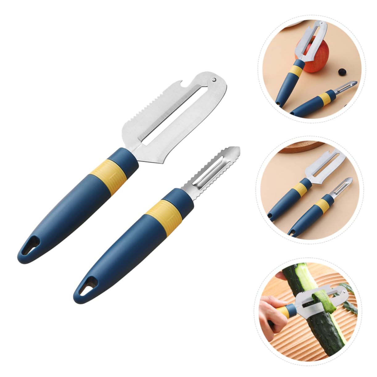 Cabilock Brush Scraper Tool Stainless Steel Knife Remove Fish Scales Kitchen Knife