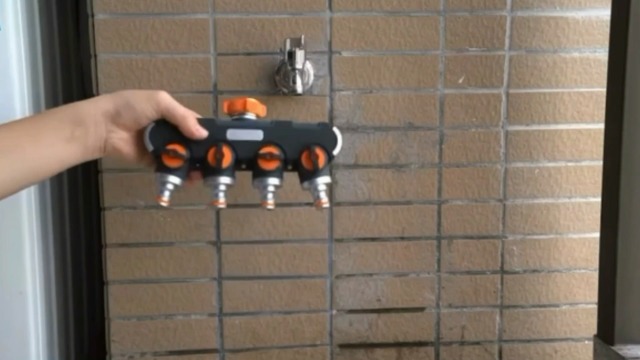 Distributore A 2 Vie Per Tubo Da Giardino – Regolabile E Bloccabile, Con Attacchi 3/4'' E 1/2'', Per Irrigazione E Pulizia - 2