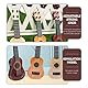 NUOBESTY Mini-Ukulele-Gitarre FüR Kinder, 4-Saiten Plastik Spielzeuggitarre, Musikinstrument Lernspielzeug, PäDagogisches Musikspielzeug FüR Musikunterricht Und Geschenke, Beige