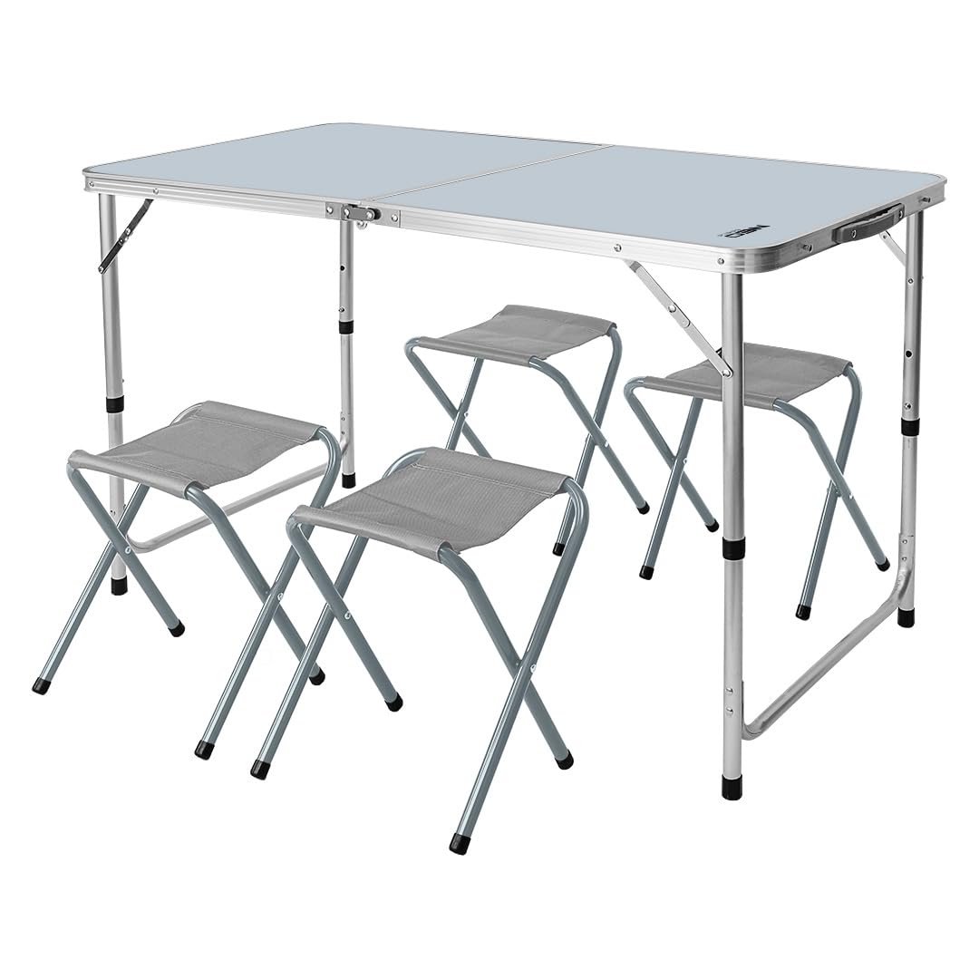 Equipement de camping table pliante et 4 chaises pliantes outdoor