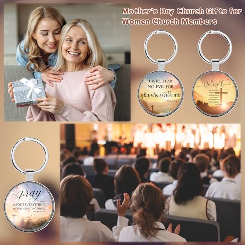 Image of Ferreve Christian Keychain Bulk Mini Bible Verse Keychain with Scripture Quote Religious Church Gift for Women Men