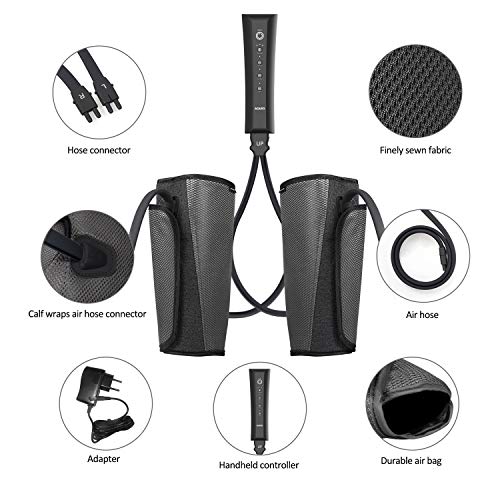 Image of AGARO SMART Air Compression Leg Massager, Foot and Calf Massager Machine with Handheld Controller for Blood Circulation and muscle relaxation. inch