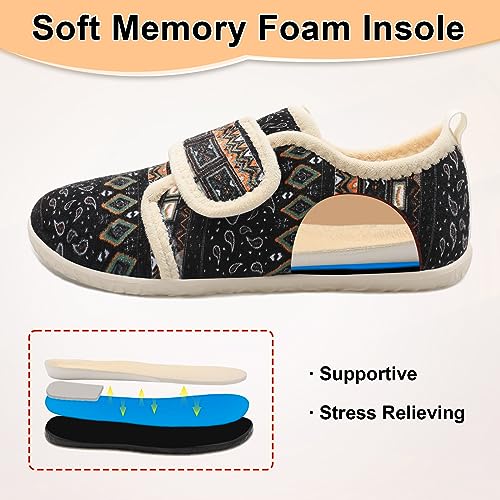 L-RUN Barefoot Womens & Men Soft House Slippers - Lightweight Indoor & Outdoor Slippers - Adjustable Home Shoes4