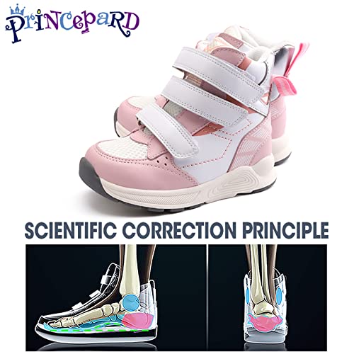 Toddlers Orthopedic Corrective Shoes for Kids,High Top Sneakers with Arch & Ankle Support for Girls and Boys,Anti-Slip Soles3