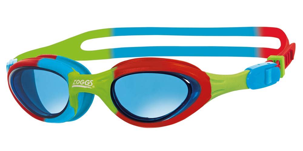 Zoggs Kid's Super Seal Junior Supercell Swimming Goggles with UV Protection, Red/Tint