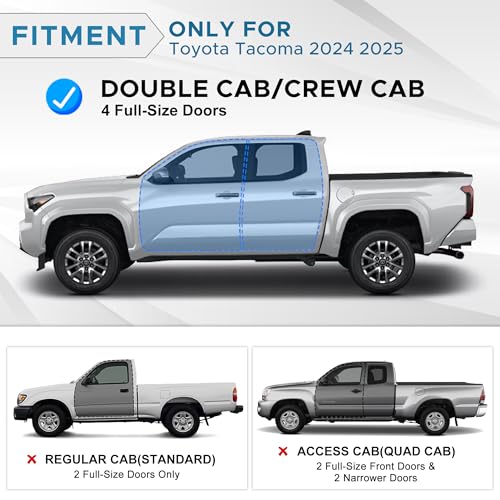 Estribos para Toyota Tacoma 2024-2025 acabado negro texturizado miniatura 2