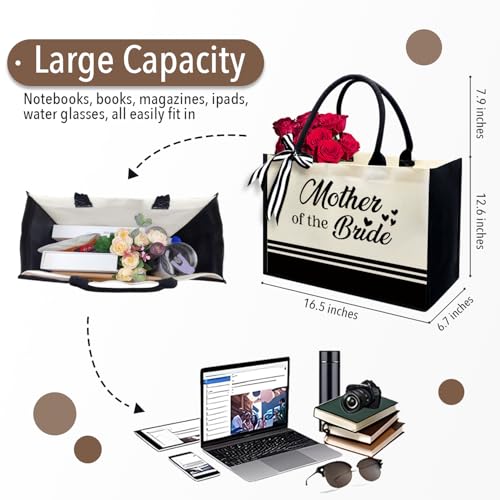 Bolsa Tote de Lona Personalizada con Inicial Monograma miniatura 3