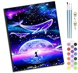 【QUALITÉ DE LA TOILE】 La toile texturée de qualité supérieure assure une excellente adhérence de la peinture et une durabilité optimale pour une œuvre d'art d'aspect professionnel.