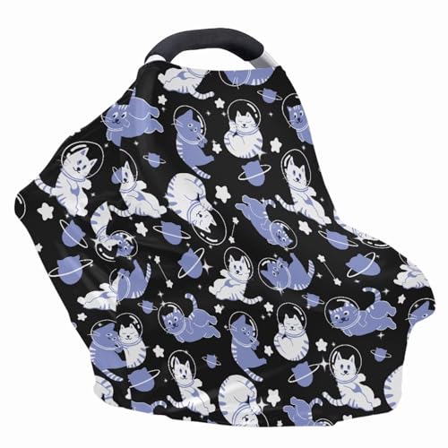 Image of Dinosaur Car Seat Canopy Breastfeeding Cover - Multi Use Baby Stroller and Carseat Cover, All Weather Breastfeeding Covers, Boys and Girls Shower Gifts