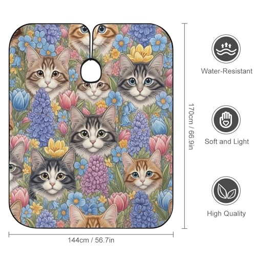 Capa para corte de cabello impermeable para salón y uso personal miniatura 2