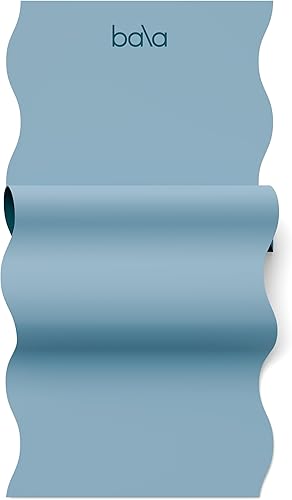 Bala Esterilla de yoga para gimnasio en casa  Alfombrilla de ejercicio antideslizante para entrenamiento en casa, estiramiento, pilates, aeróbicos y